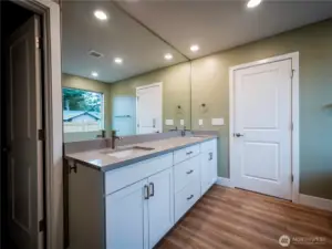 DUAL SINK IN PRIMARY BATH...QUARTZ COUNTERS