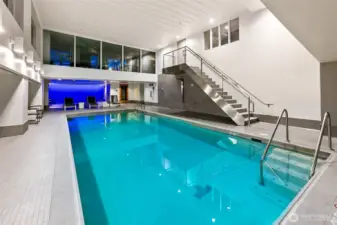 5th floor indoor pool sauna and hotub