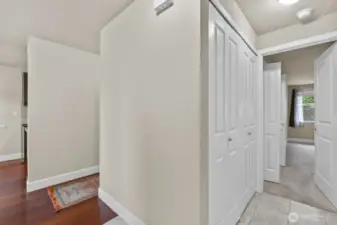 the doors on the left are hiding the washer and dryer!