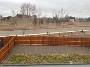 Fully fenced back yard