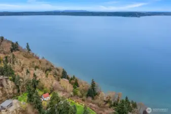House is perfectly placed on the lot to showcase the view.