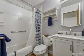 Full bathroom on main level - also recently updated.
