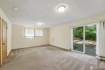 Slider leading out to back yard.