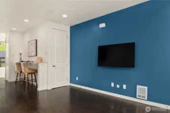 Fresh paint! TV Stays!