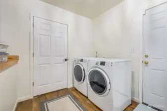 Laundry in utility room