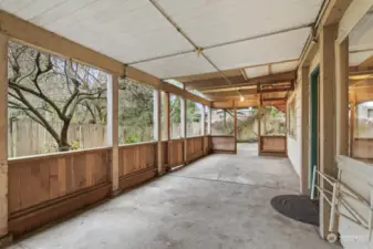 Downstairs patio...more room for entertaining!