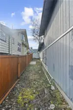 Fenced Side Yard