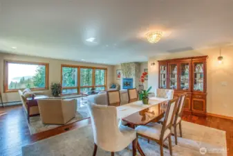 The dining area is right off the kitchen for formal entertaining or a quiet evening enjoying your home