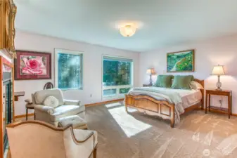 The primary bedroom is on the main floor