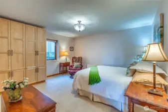 Plenty of storage in the lower floor bedroom/guest room
