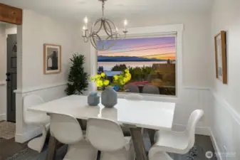 Imaging dining here at sunset.