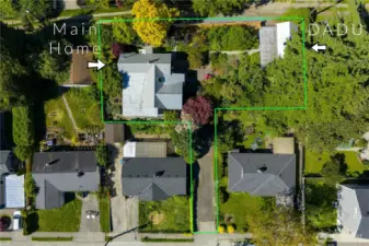You can park in the spacious driveway (4 cars +), or in the garage (attached to the DADU) or in the alley on the North side of the property.  The driveway has space for a boat/RV/camper, whatever is your jam.