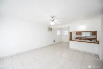 Living Room, Kitchen, and Dining Area