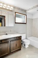 Full bath on main floor.