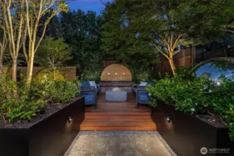 Garden design adds warmth