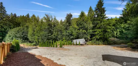 Three full dedicated RV sites with services