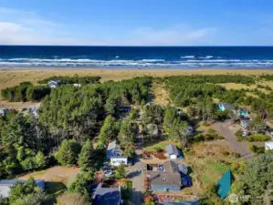 Just a short walk to the beach on a deeded access.