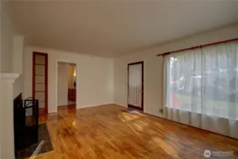 A look back at the front door.