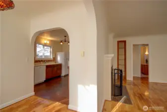 A view into the kitchen.