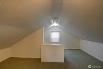 Extra upstairs space.
