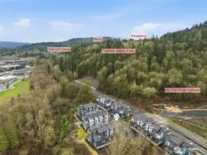 Surrounded by nature with trails, parks, and open space nearby