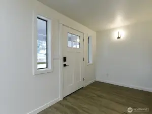 Front Entry with Hall closet.