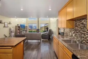 Seamless Flow With Kitchen Merging Into Great Room.