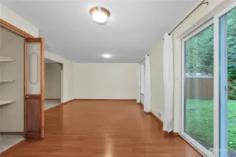 Dining room and pantry