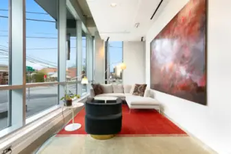 Lobby sitting area.