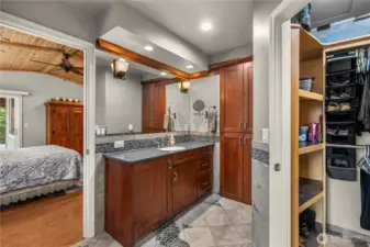 Bath to bedroom