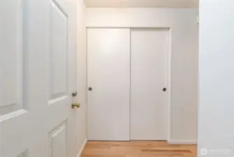 Front entry closet