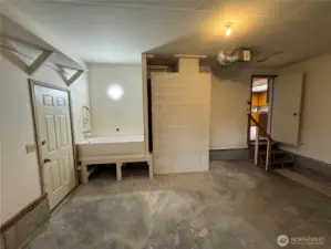 Pet Washing Station in Garage