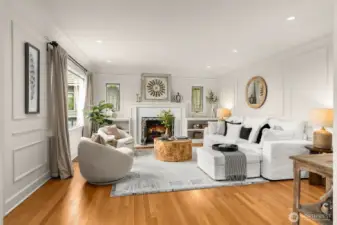 North angle of living room