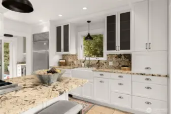 Coveted, white shaker cabinets