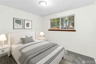 2nd bedroom - virtually staged