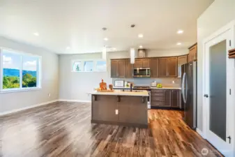Ample dining space in great room