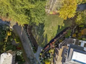 Aerial view of lot from above