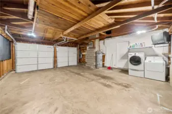 Attached two-car garage for added convenience and storage.