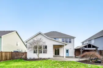 Backyard with Gazebo, Water Feature and RV Parking