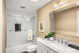 Secondary main level bathroom.