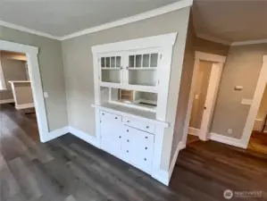 Original built-in buffet / sideboard