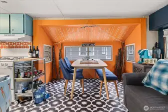 Room to dine or play your favorite games.