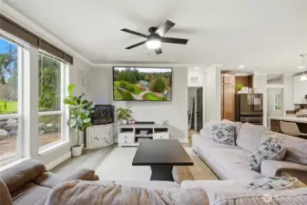 Natural light pours in, creating an inviting first impression the moment you step inside.