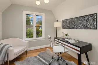 Adjoining room to primary bedroom ideal for a home office, nursery, or generous walk-in closet.