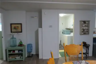 Looking from Dining Area into Utility-Full Bath Area