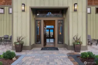 Welcoming entry beckons you into the home