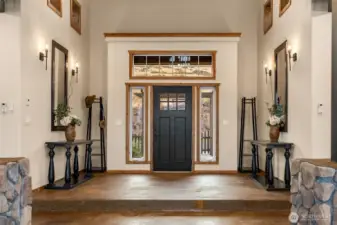 2-story entry and Great Room lives large, yet cozy at the same time