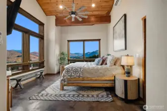 Immersive Primary Suite with more of the magnificent Views