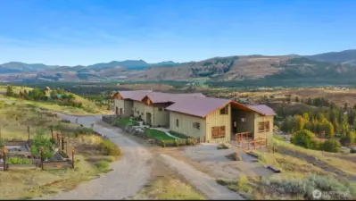 The lovely garden grows huge Zucchini, herbs and more! Watch our YouTube Video to see. SMART Drip irrigation.