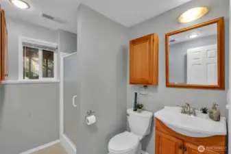 Downstairs 3/4 bathroom